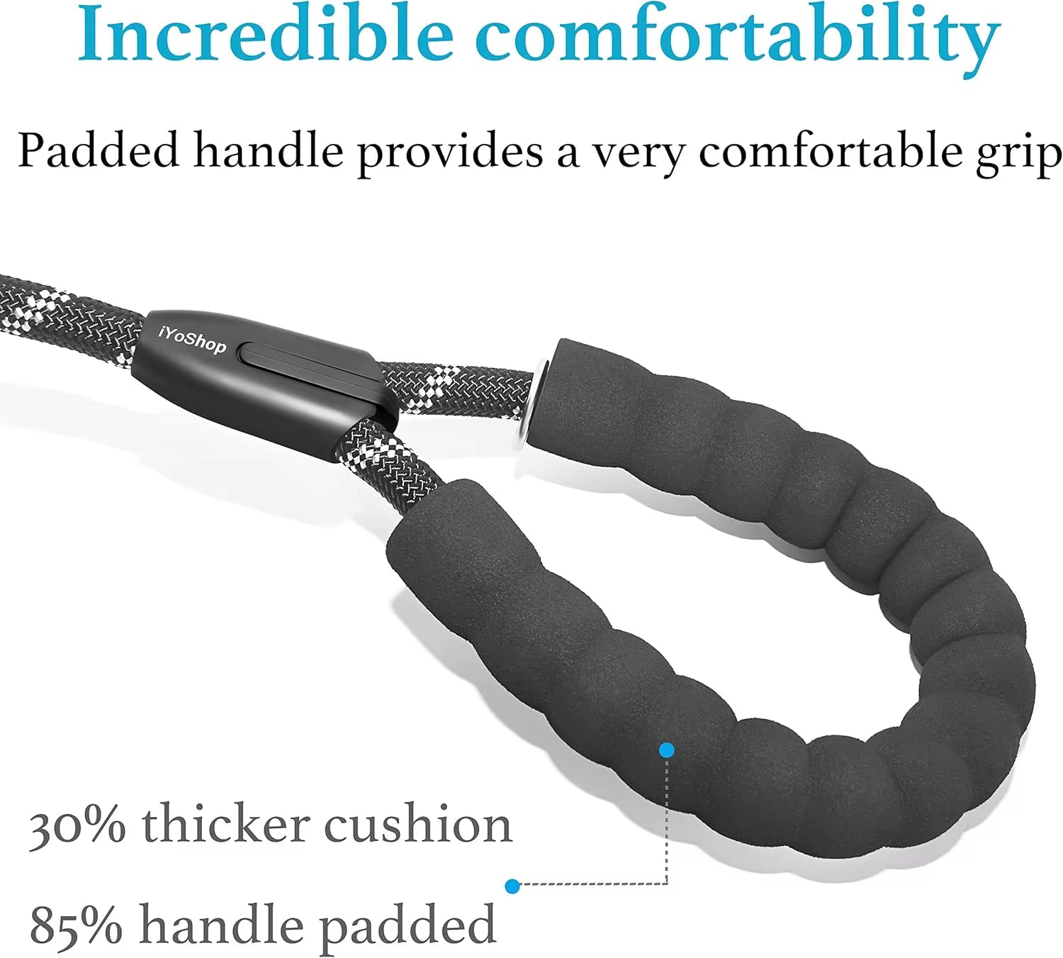 Dual Dog Leash, Double Dog Leash, 360 Swivel No Tangle Walking Leash, Shock Absorbing Bungee for Two Dogs
