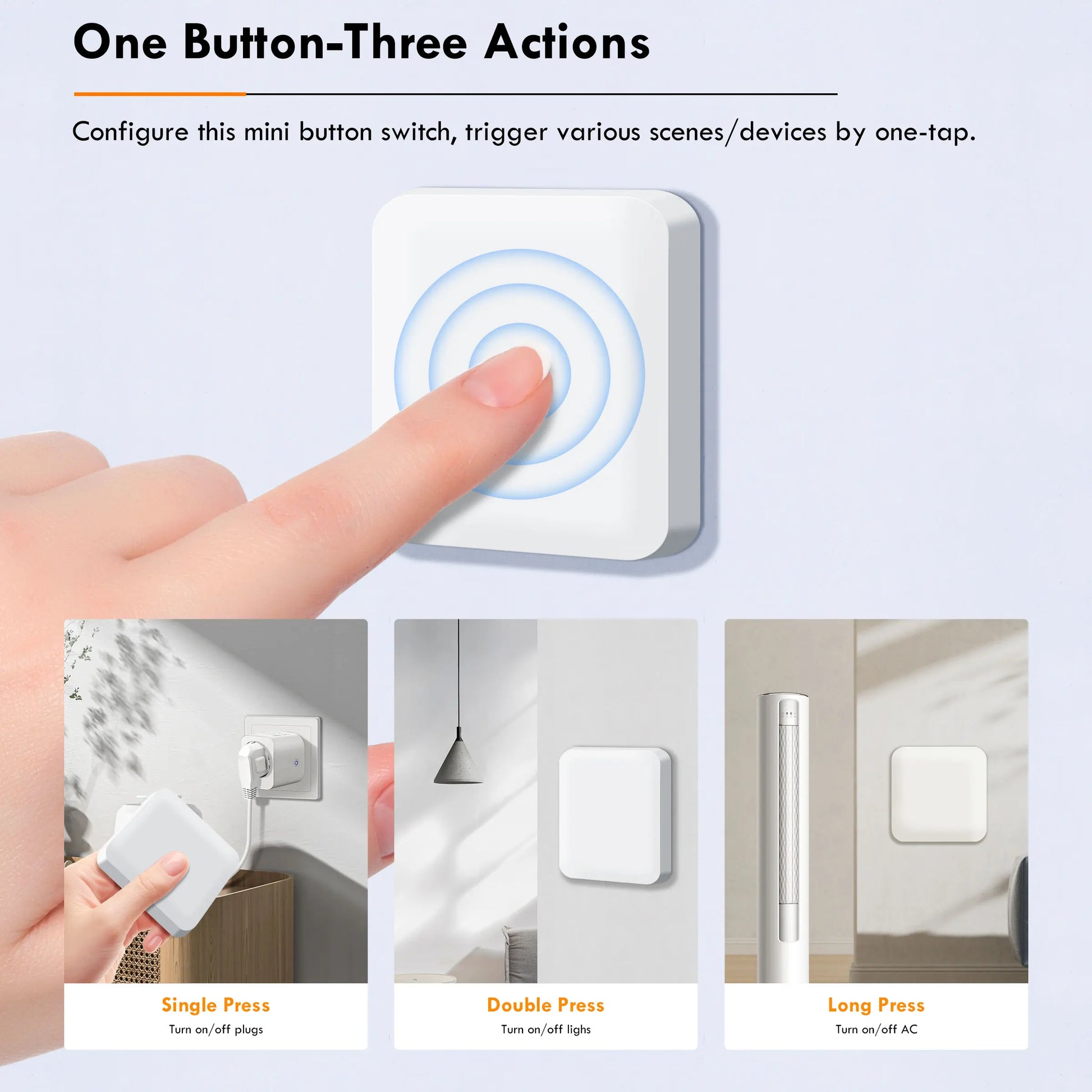 Zigbee Scene Button Switch Smart Scene Controller for Home Automation Multi-Scenario Linkage Switch Works Home Assistant
